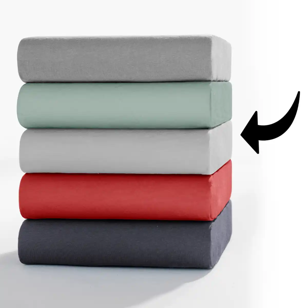 Bild 2 von Interlock Doppeljersey-Spannbetttuch ca. 90 – 100 x 200 cm