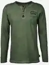 Bild 1 von Herren Henleyshirt mit langem Arm Oliv