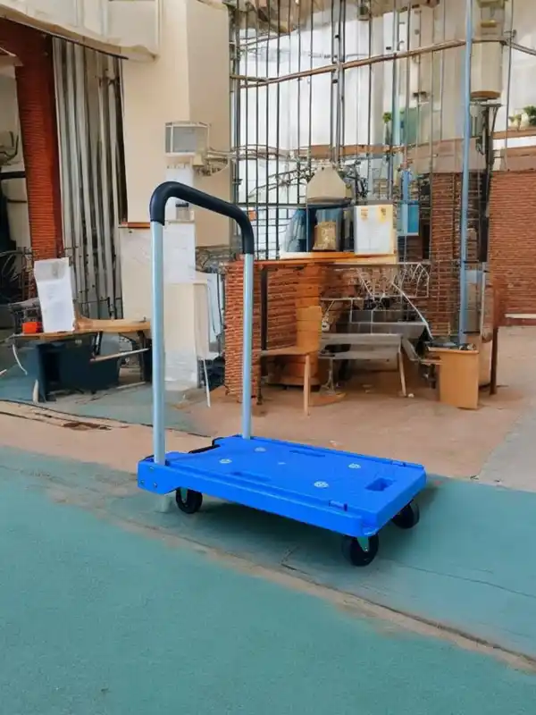 Bild 4 von Plattformwagen, ca. 80 kg Tragkraft, ca. 63,5 x 38,5 x 80 cm - Blau