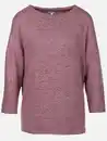 Bild 1 von Damen Flauschshirt mit 3/4 langem Arm Lila