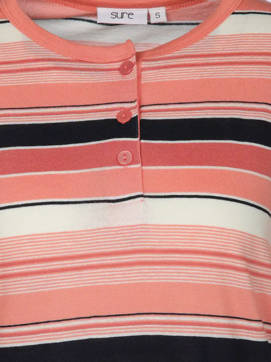 Bild 3 von Damen Nachthemd mit Streifen Orange