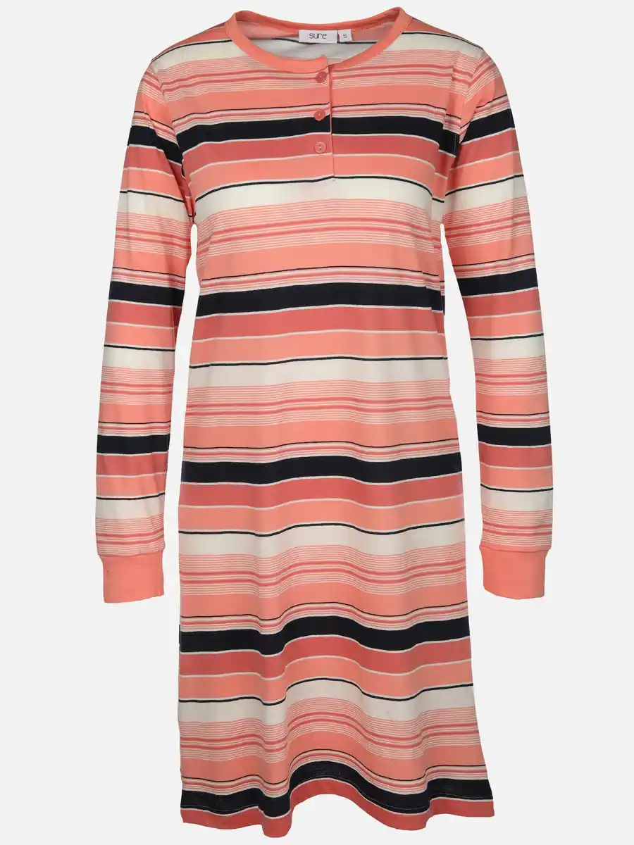 Bild 1 von Damen Nachthemd mit Streifen Orange