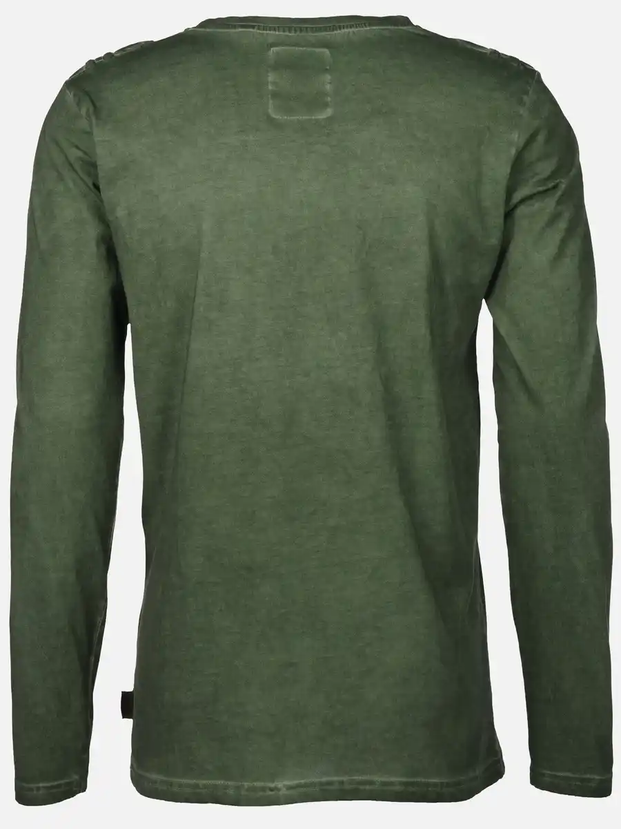 Bild 2 von Herren Henleyshirt mit langem Arm Oliv