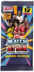 Topps Match Attax Bundesliga 2025/2026 Booster, 1 Stk