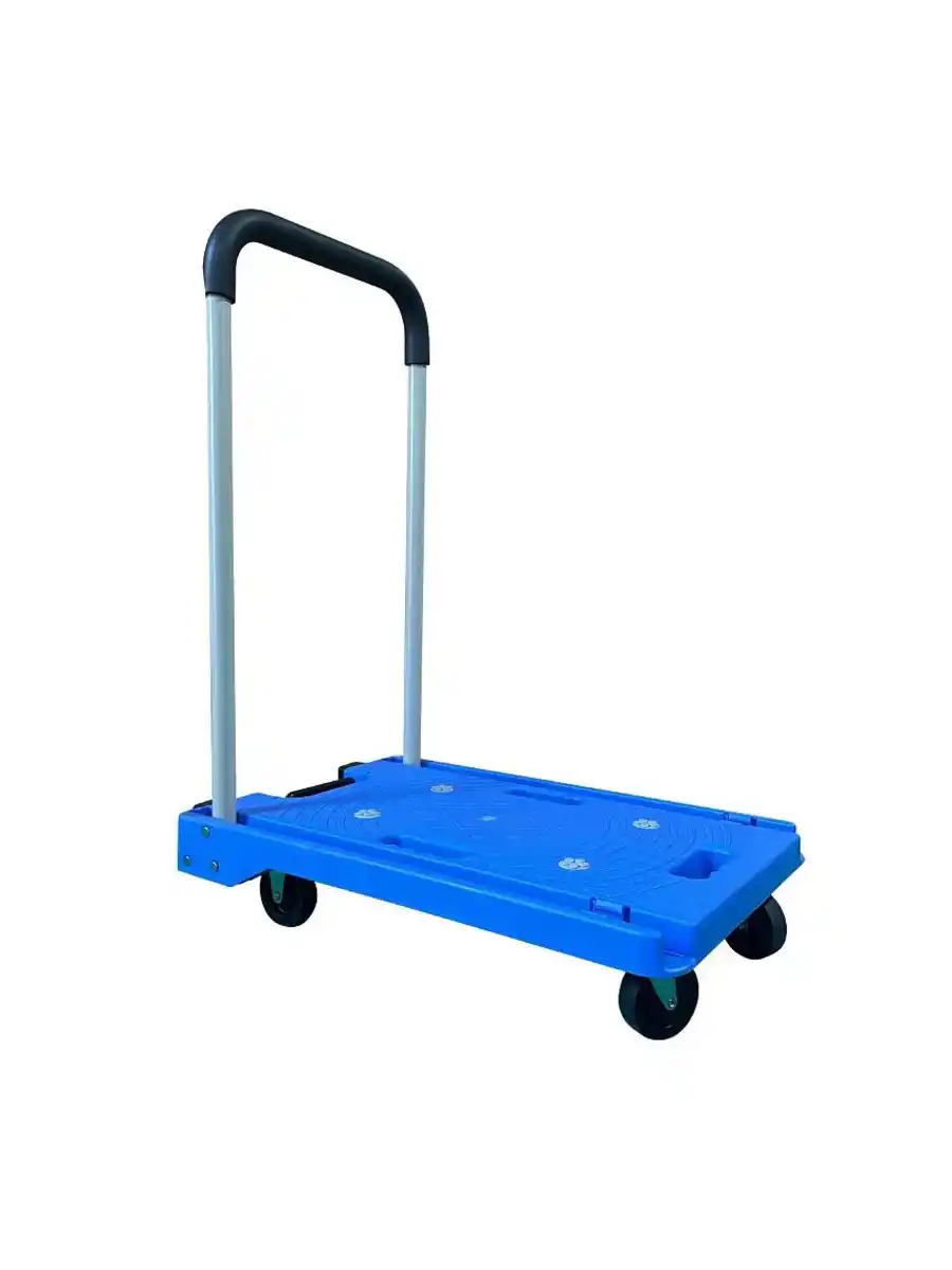 Bild 1 von Plattformwagen, ca. 80 kg Tragkraft, ca. 63,5 x 38,5 x 80 cm - Blau