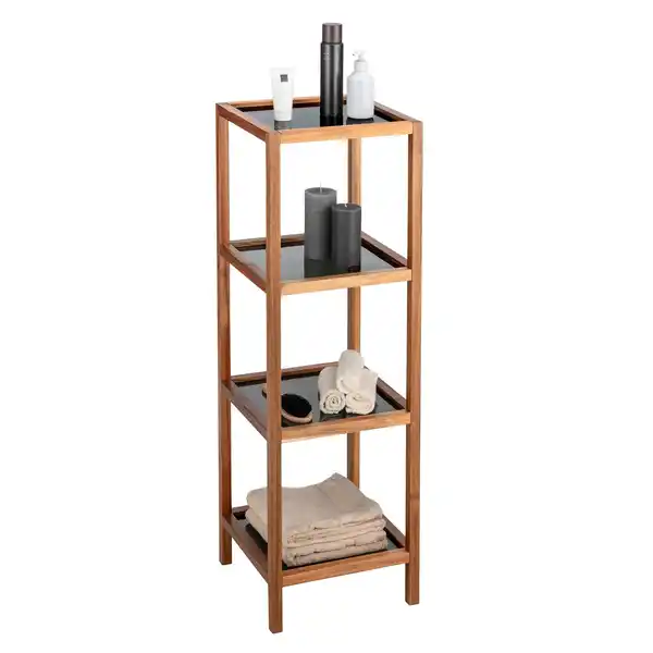 Bild 1 von Wenko Bad- und Wohnregal Fondi 4 Etagen 36 cm x 112 cm x 36 cm Akazie