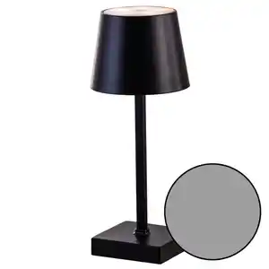 Akku-LED-Tischleuchte - Grau