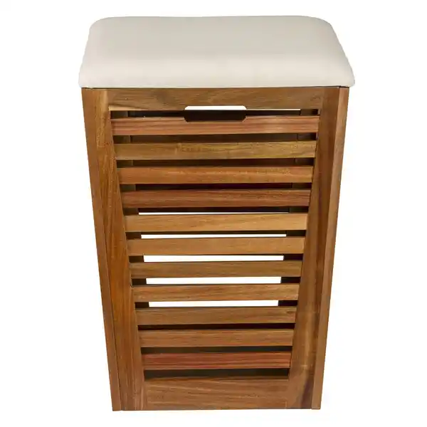 Bild 3 von Wenko Wäschetruhe mit Sitzpolster Fondi 40 cm x 56 cm x 40 cm Akazie 55 l