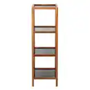 Bild 3 von Wenko Bad- und Wohnregal Fondi 4 Etagen 36 cm x 112 cm x 36 cm Akazie