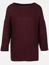 Bild 1 von Damen Flauschshirt mit 3/4 langem Arm Lila