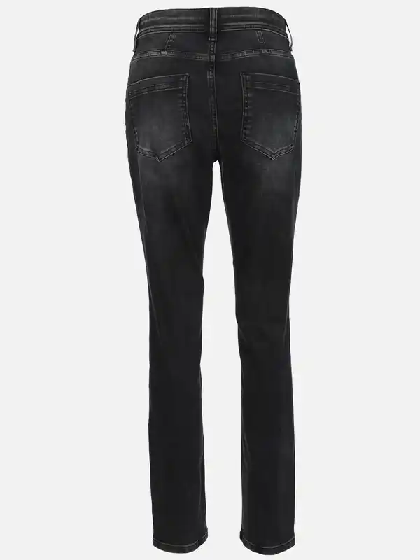 Bild 2 von Damen Jeans in Slimfit Schwarz