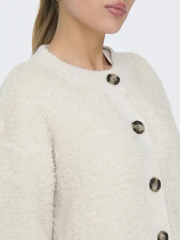 Bild 3 von Damen Strickjacke Weiß