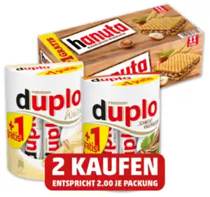 FERRERO Duplo oder Hanuta