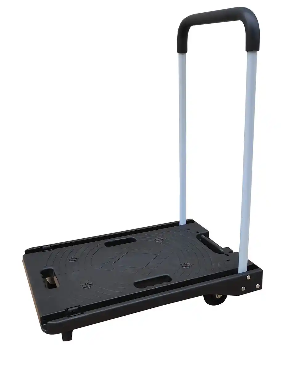 Bild 1 von Plattformwagen, ca. 60 kg Tragkraft, ca. 38,5 x 60 x 80 cm - Schwarz