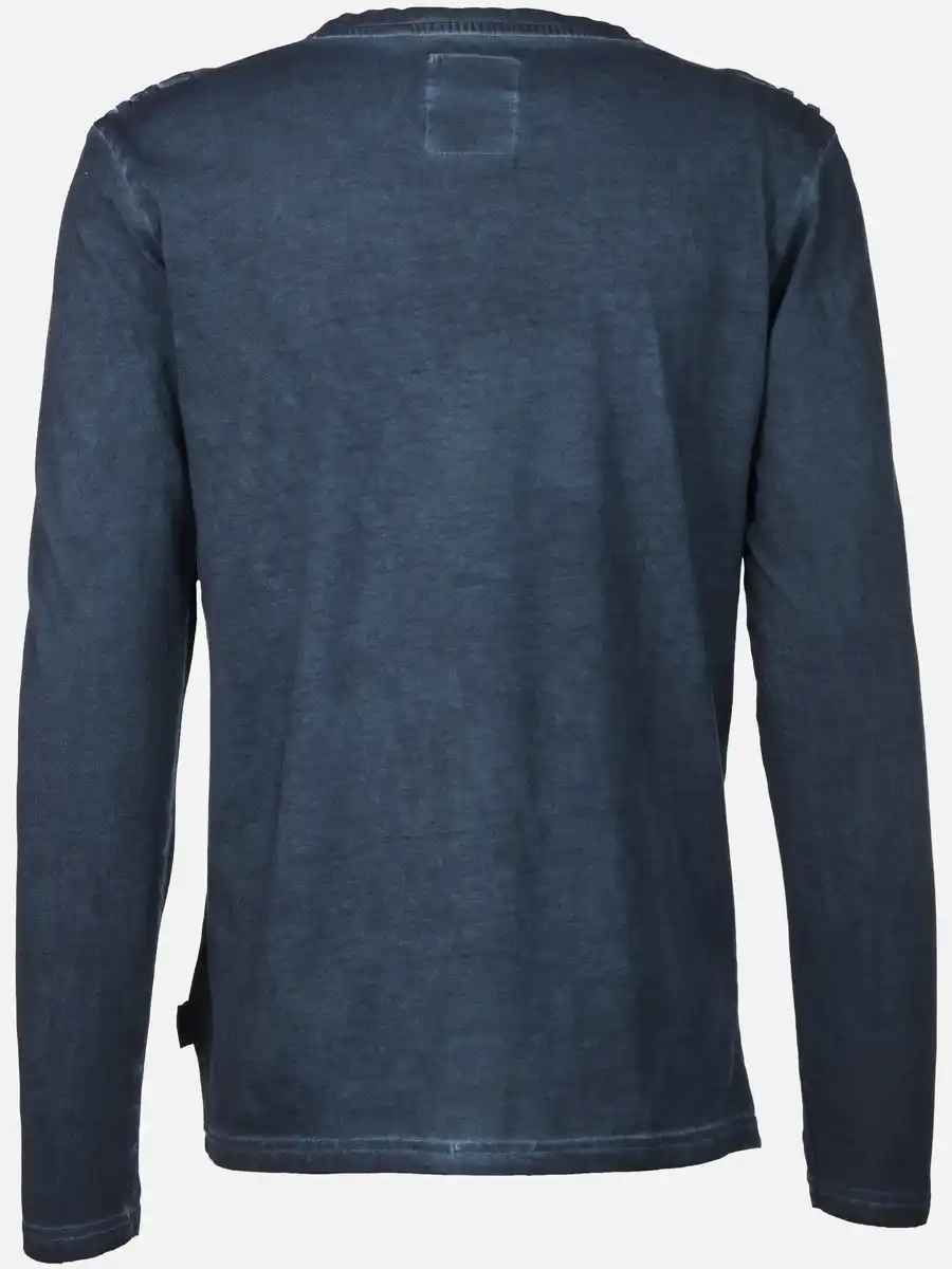 Bild 2 von Herren Henleyshirt mit langem Arm Marine