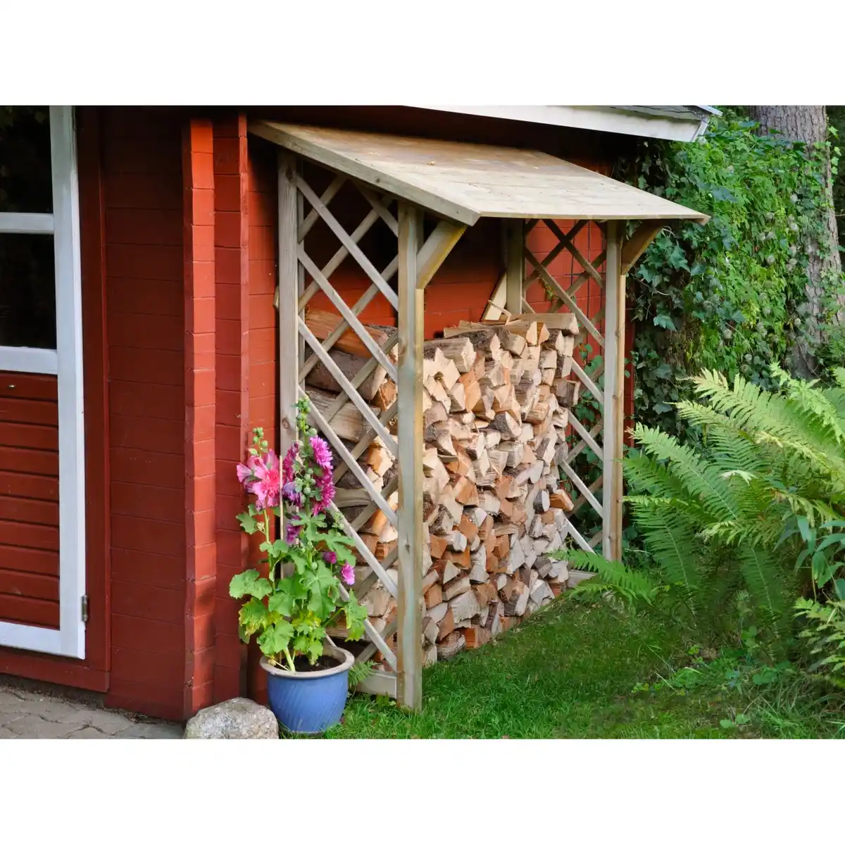 Bild 1 von T & J Kaminholzregal Anne 178 cm x 179 cm