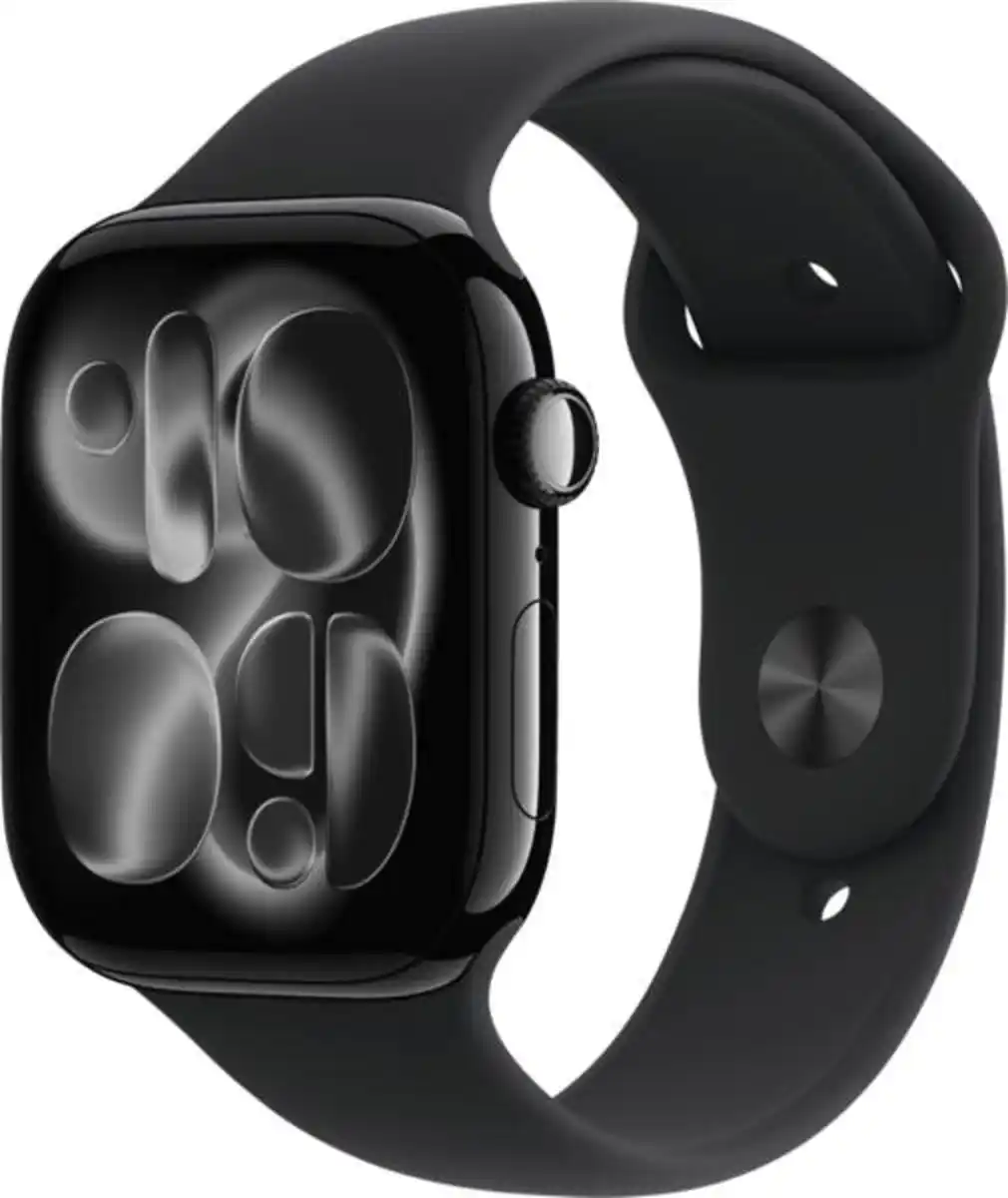 Bild 2 von Apple Watch Series 11 GPS, 46mm, Alu, Gr. M/L, schwarzes Sportarmb
