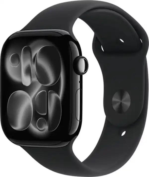 Bild 2 von Apple Watch Series 11 GPS, 46mm, Alu, Gr. M/L, schwarzes Sportarmb