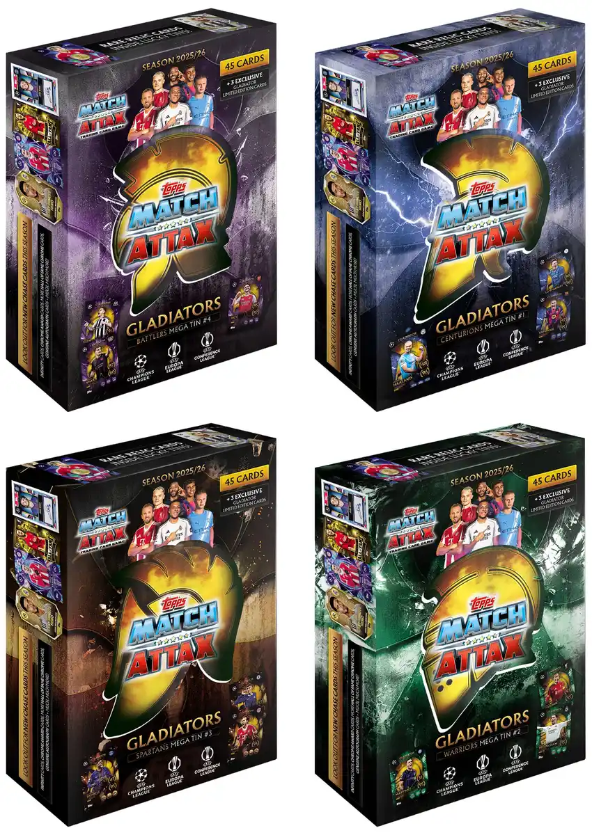Bild 1 von Topps Match Attax UEFA Champions League 2025/2026 – Mega Tin, sortiert, 1 Stück, 1 Stk