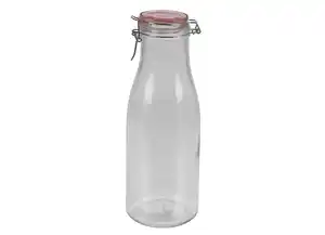 Glas-Karaffe mit Drahtbügelverschluss