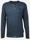 Bild 1 von Herren Henleyshirt mit langem Arm Marine