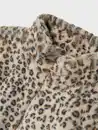 Bild 3 von Mädchen Teddyjacke mit Leoprint Beige