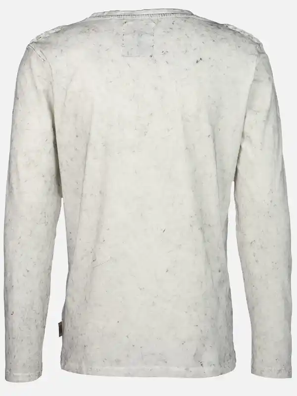 Bild 2 von Herren Henleyshirt mit langem Arm Weiß