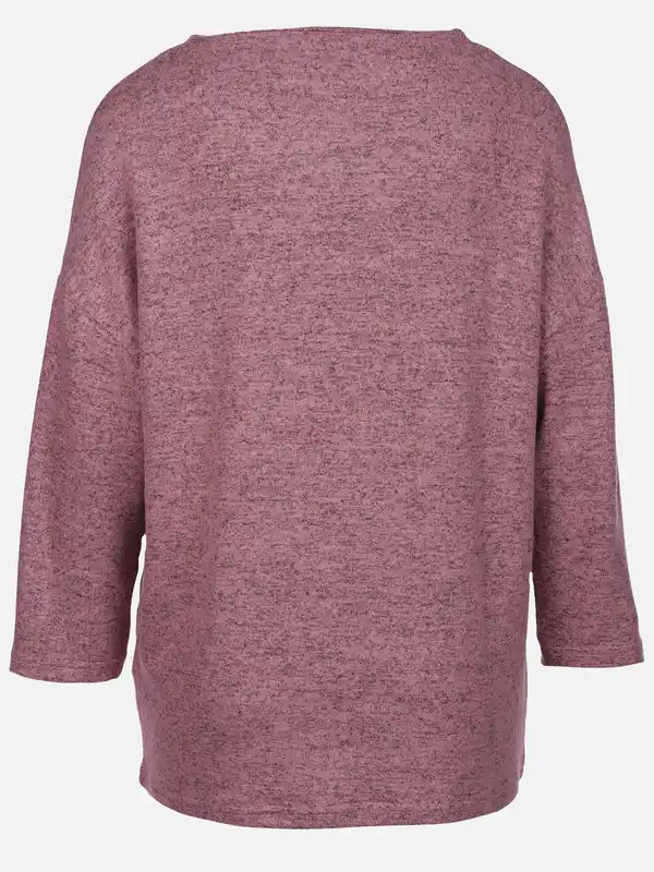 Bild 2 von Damen Flauschshirt mit 3/4 langem Arm Lila