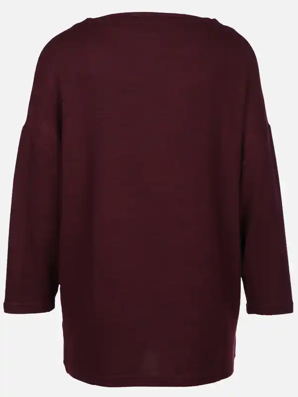 Bild 2 von Damen Flauschshirt mit 3/4 langem Arm Lila