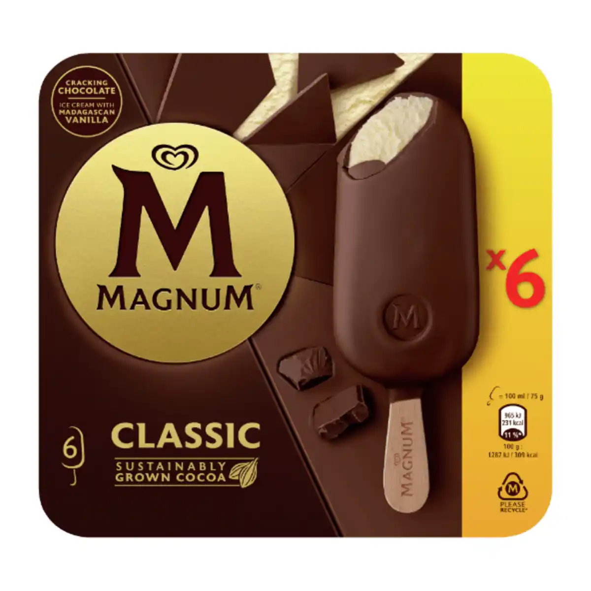 Bild 2 von LANGNESE Magnum-Stieleis 600ml