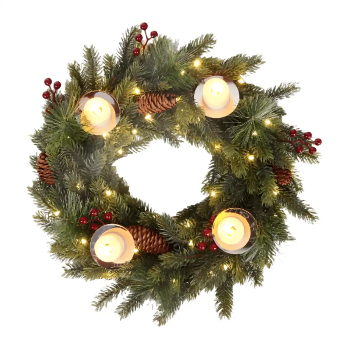 Bild 3 von HOME CREATION LED-Weihnachtskranz