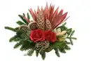 Bild 1 von Grabschale mit Rosen rot-natur L 40 x B 25 cm
