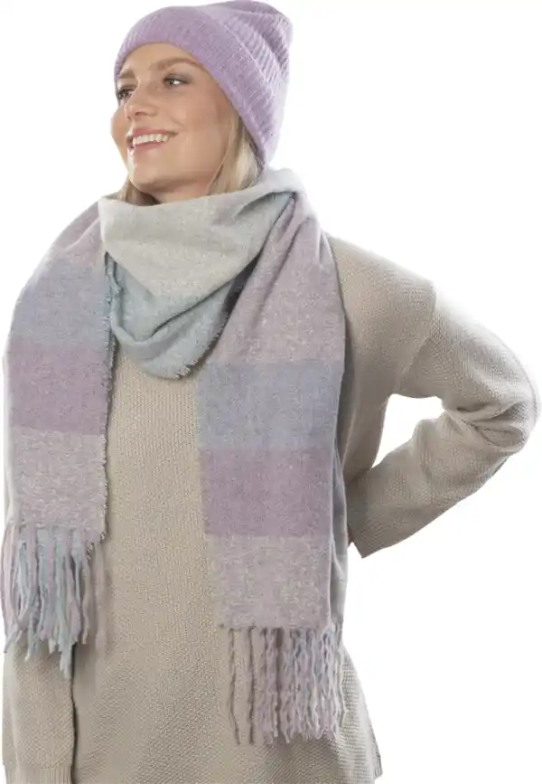 Bild 2 von IDEENWELT Strickmütze mit Wolle Lavendel