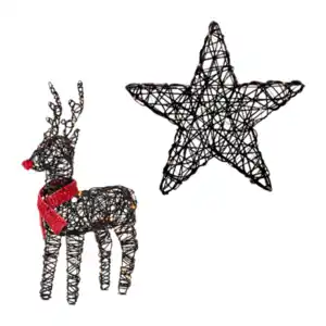 BELAVI LED-Rattan-Figur