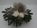 Bild 1 von Grabschale mit Rosen weiß L 40 x B 25 cm