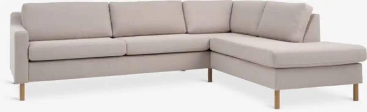Bild 1 von Sofa HELLERUP offenes Ende rechts beige Stoff/natur eiche