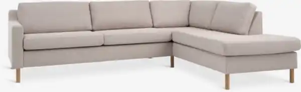 Bild 1 von Sofa HELLERUP offenes Ende rechts beige Stoff/natur eiche