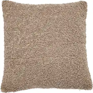 IDEENWELT Boucle-Kissenhülle braun
