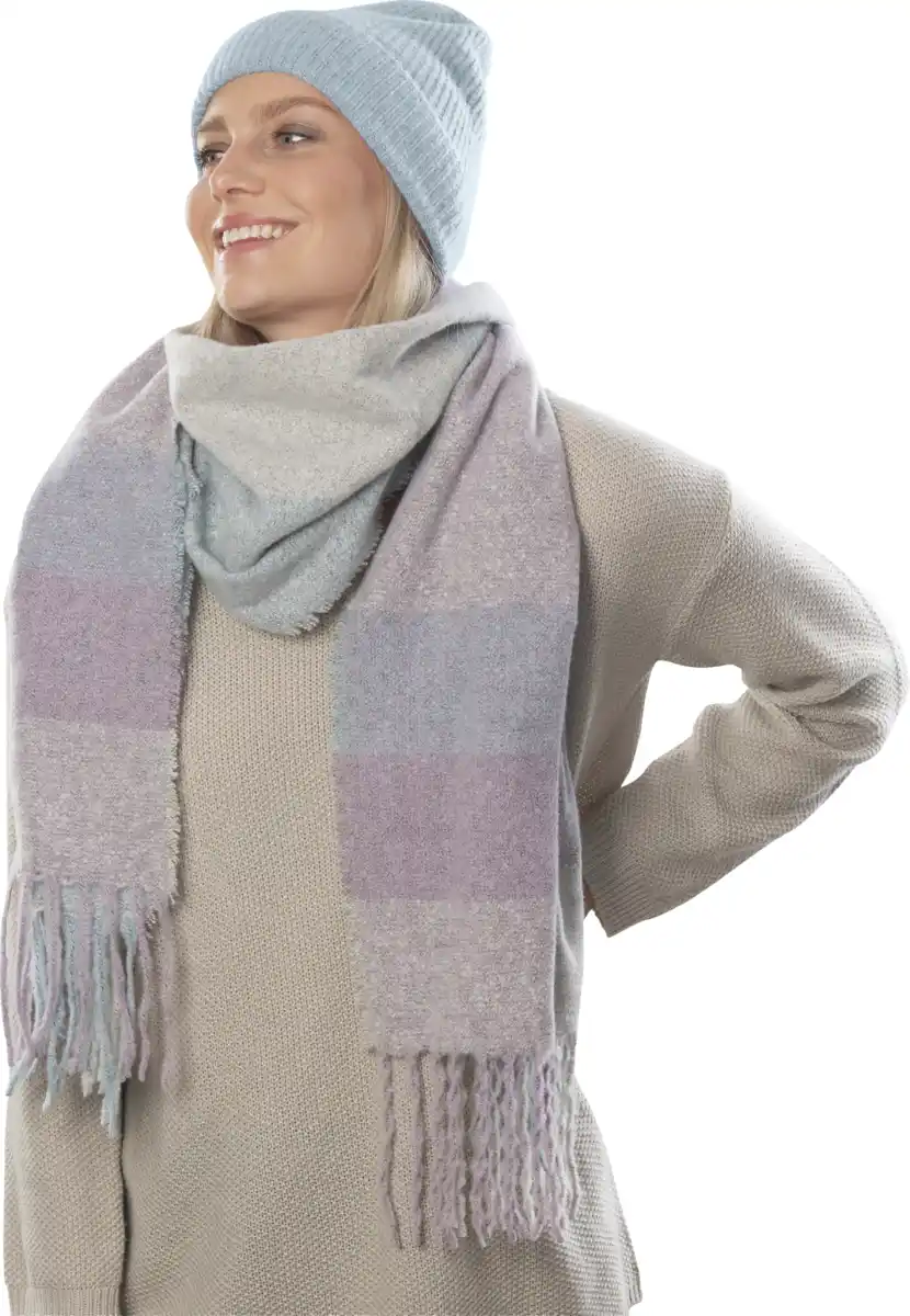 Bild 2 von IDEENWELT Strickmütze mit Wolle Hellblau