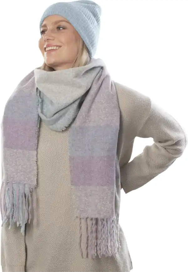 Bild 2 von IDEENWELT Strickmütze mit Wolle Hellblau