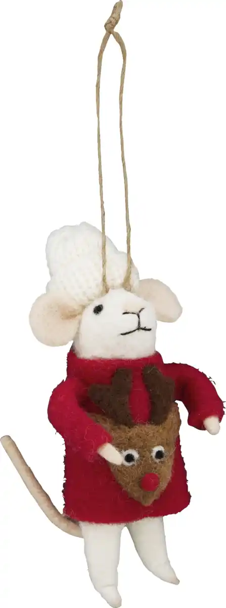 Bild 1 von IDEENWELT Deko-Hänger Filzmaus Elch