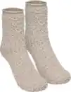 Bild 1 von IDEENWELT Bouclé-Kuschelsocken beige Größe 35/38