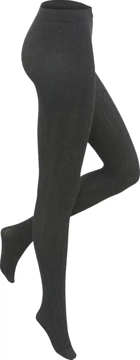 Bild 1 von IDEENWELT Strick-Strumpfhose mit Zopfmuster Größe S