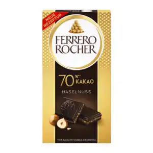 FERRERO Rocher Tafelschokolade Zartbitter 90g