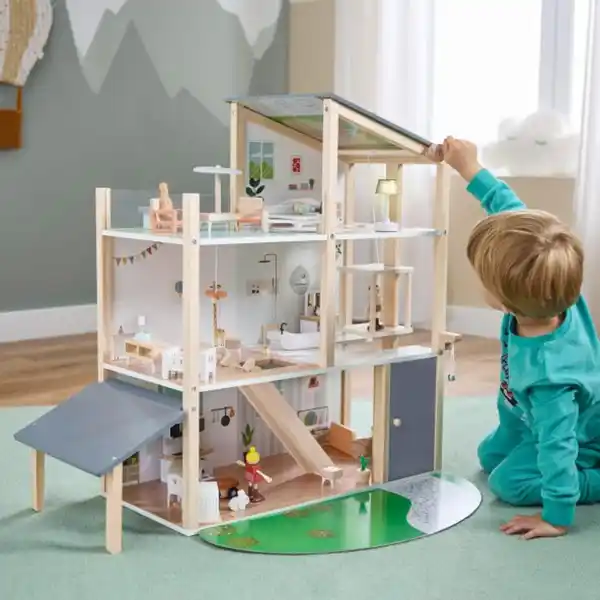 Bild 4 von TOYLINO Holz-Puppenhaus XXL