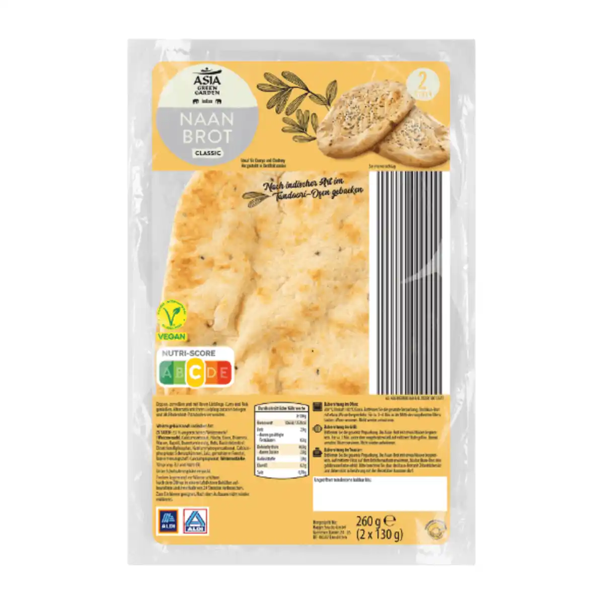 Bild 2 von ASIA GREEN GARDEN Naan-Brot 260g