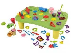 lupilu® Knet-Set Spieltisch, 42-teilig
