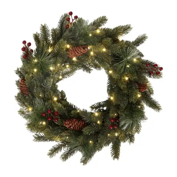Bild 2 von HOME CREATION LED-Weihnachtskranz