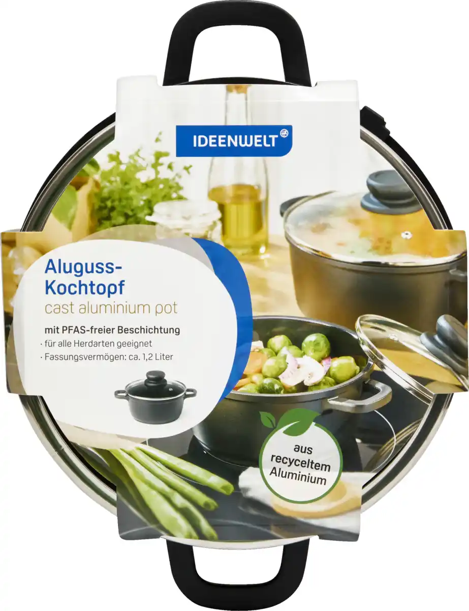 Bild 1 von IDEENWELT Aluguss-Kochtopf 16 cm