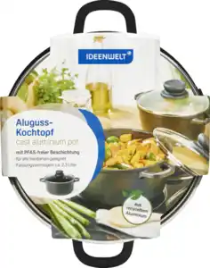 IDEENWELT Aluguss-Kochtopf 20 cm